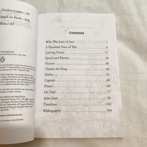 ๐3/$35 Who HQ: Who Was Joan of Arc? by Pam Pollack and Meg Belviso Paperback - Picture 5 of 5